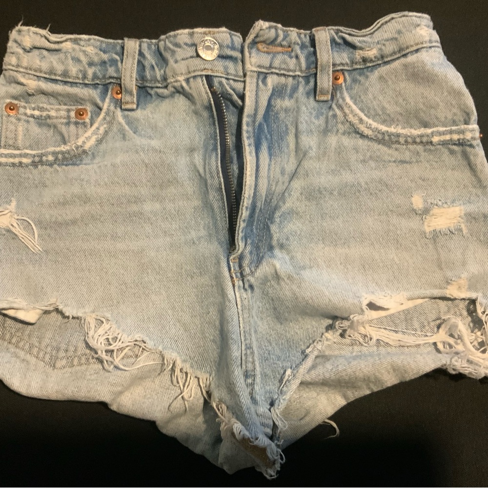 Size 2 - ZARA Women's Distressed Denim Shorts
